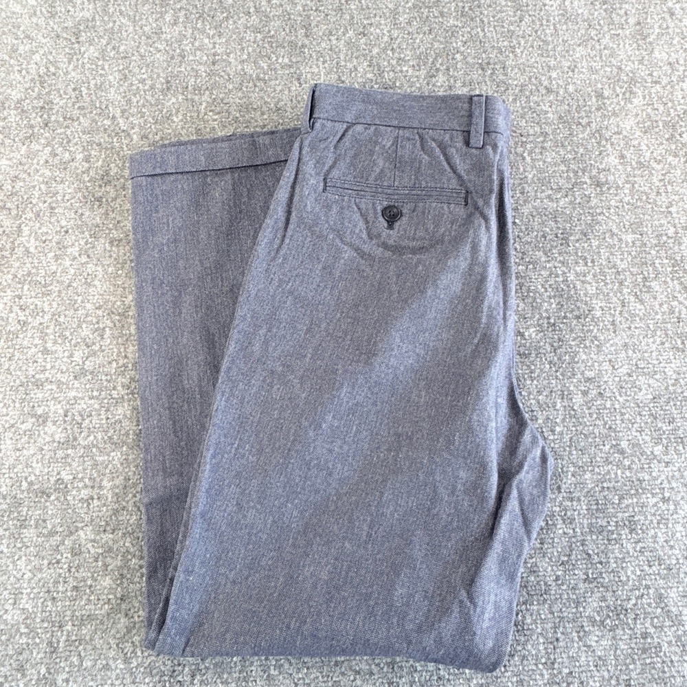 Banana Republic‎ Kentfield Pant Mens 32x32 Mid Blue Cotton Straight Leg Trousers